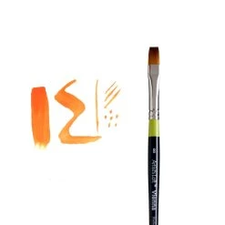 Budget 🔥 12 Pack: Vienna Golden Taklon Short Handle Flat Shader Brush by Artist's Loft™ by Artists Loft 🧨 -Artists Loft Sales 10013294 3