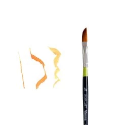 Buy 🥰 12 Pack: Vienna Golden Taklon Short Handle Dagger Striper Brush by Artist's Loft™ by Artists Loft ❤️ -Artists Loft Sales 10064882 3 1