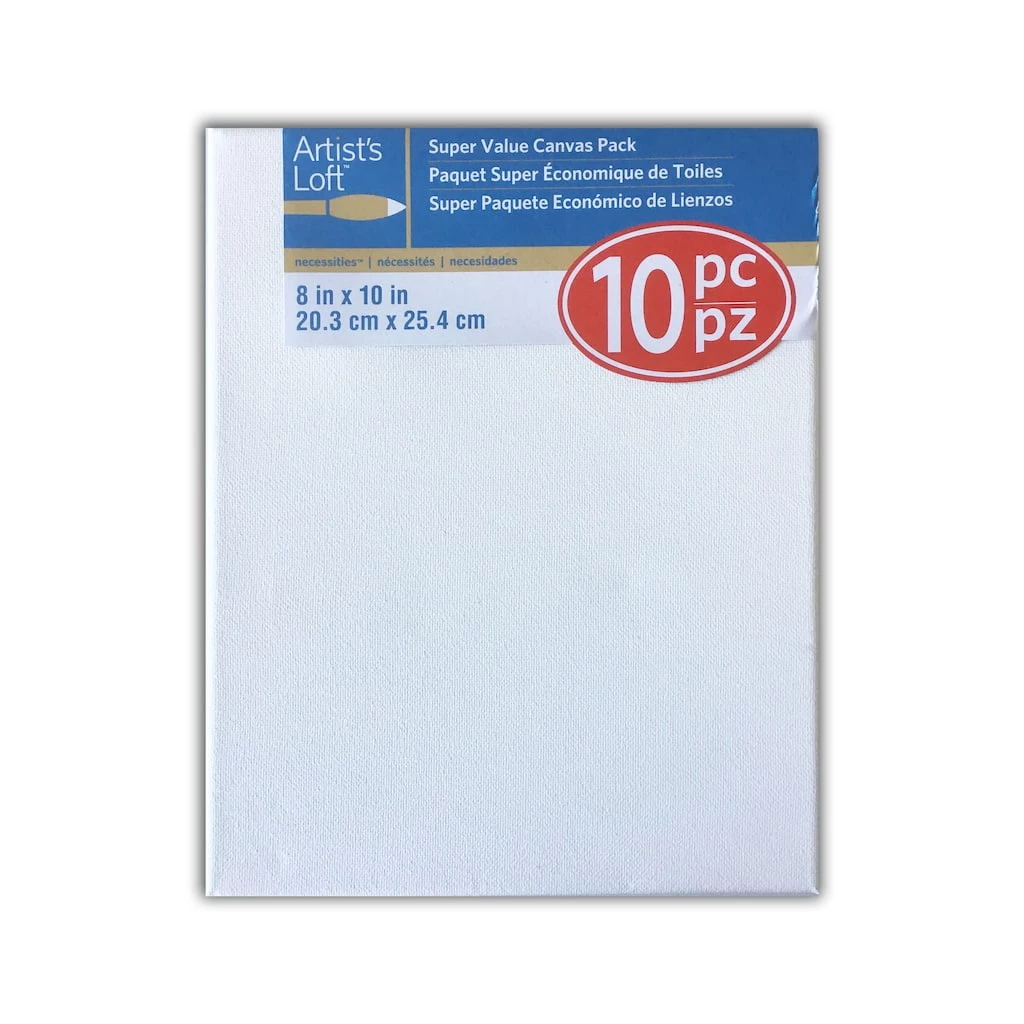 Buy π 10 Pack 8" x 10" Super Value Canvas by Artist's Loft® Necessities™ by Artists Loft π 5 Buy π 10 Pack 8" x 10" Super Value Canvas by Artist's Loft® Necessities™ by Artists Loft π - Image 3