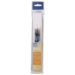 Buy π 12 Packs: 4 ct. (48 total) Necessities™ Small Golden Synthetic Acrylic Round Brush Set by Artist's Loft™ by Artists Loft π 11 Buy π 12 Packs: 4 ct. (48 total) Necessities™ Small Golden Synthetic Acrylic Round Brush Set by Artist's Loft™ by Artists Loft π -Artists Loft Sales 10171138 1