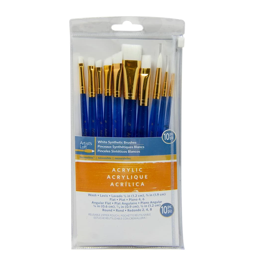 Coupon π White Synthetic Acrylic 10 Piece Brush Combo By Artist's Loft® Necessities™ by Artists Loft β 5 Coupon π White Synthetic Acrylic 10 Piece Brush Combo By Artist's Loft® Necessities™ by Artists Loft β - Image 3
