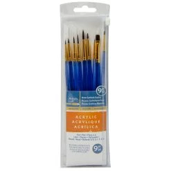 Budget 😀 12 Packs: 9ct. (108 total) Necessities™ Brown Synthetic Acrylic Round Variety Brush Set by Artist's Loft™ by Artists Loft 👏 -Artists Loft Sales 10171169 1 1