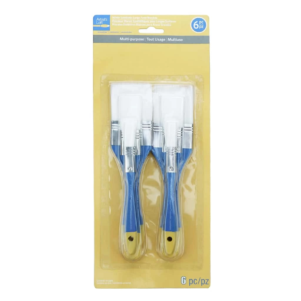 Flash Sale π White Synthetic Flat Brushes by Artist's Loft® Necessities™ by Artists Loft π 5 Flash Sale π White Synthetic Flat Brushes by Artist's Loft® Necessities™ by Artists Loft π - Image 3