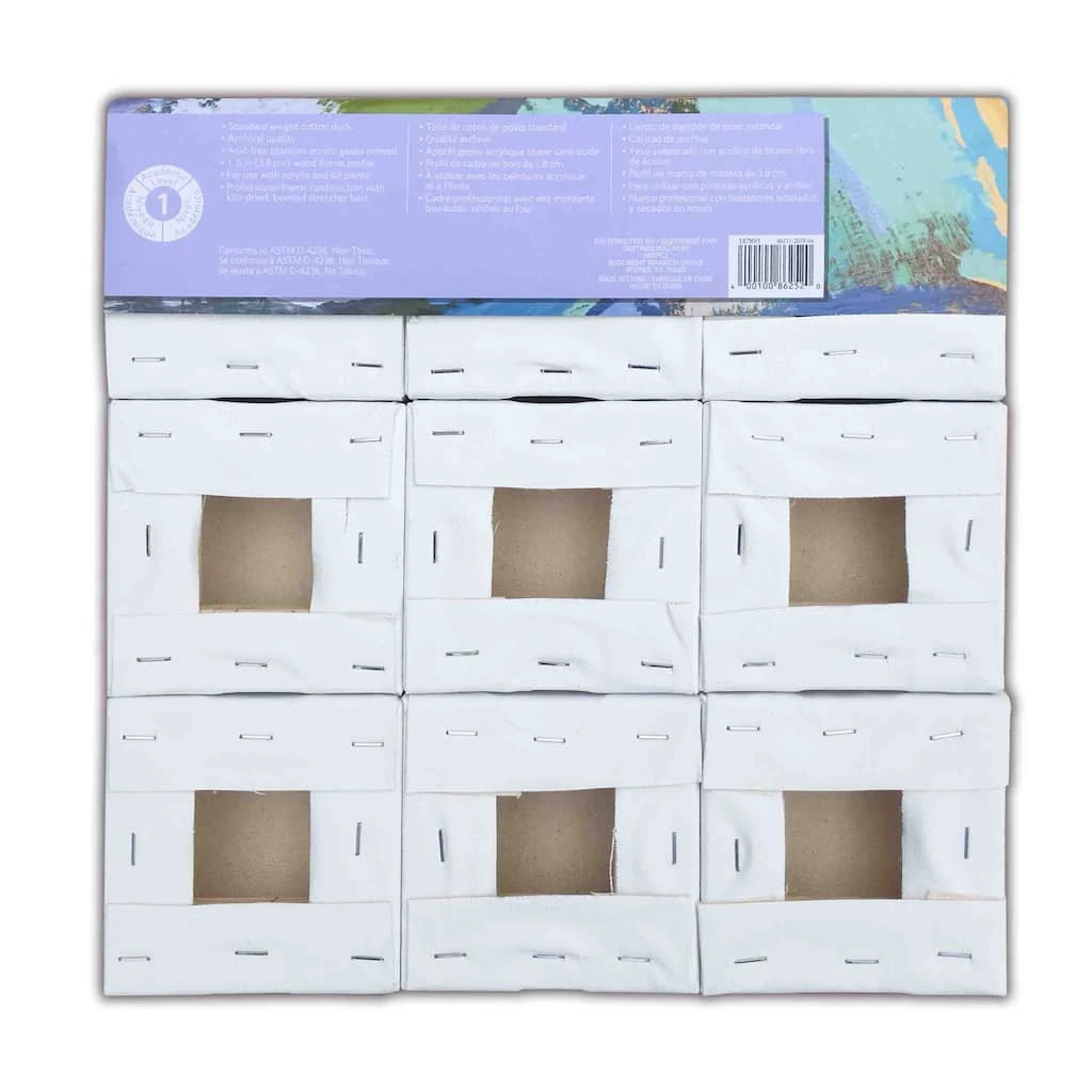 Discount π 9 Pack 4" x 4" Deco Canvas, Level 1 by Artist's Loft® by Artists Loft π 5 Discount π 9 Pack 4" x 4" Deco Canvas, Level 1 by Artist's Loft® by Artists Loft π - Image 3