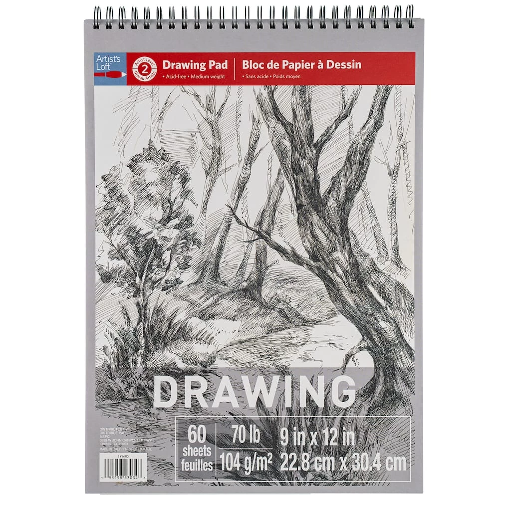 New 𧨠Drawing Pad by Artist's Loft™, 9" x 12" by Artists Loft 𧨠3 New 𧨠Drawing Pad by Artist's Loft™, 9" x 12" by Artists Loft π§¨