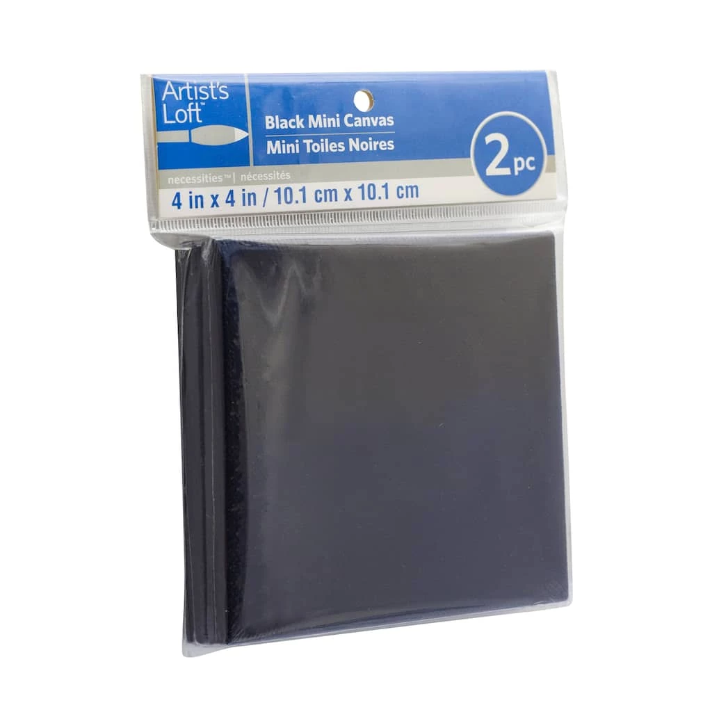Best deal π 12 Packs: 2 ct. (24 total) 4" x 4" Black Mini Canvas by Artist's Loft™ Necessities™ by Artists Loft π 7 Best deal π 12 Packs: 2 ct. (24 total) 4" x 4" Black Mini Canvas by Artist's Loft™ Necessities™ by Artists Loft π - Image 5