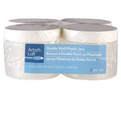 Discount ✨ Artist's Loft™ Small Double Wall Plastic Jars by Artists Loft 🧨 -Artists Loft Sales 10230170