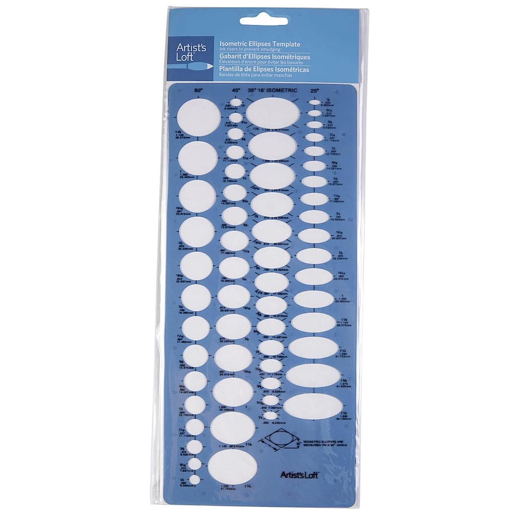 Promo ❤️ 6 Pack: Isometric Ellipses Template by Artist’s Loft™ by Artists Loft ✨ 3 Promo ❤️ 6 Pack: Isometric Ellipses Template by Artist’s Loft™ by Artists Loft ✨