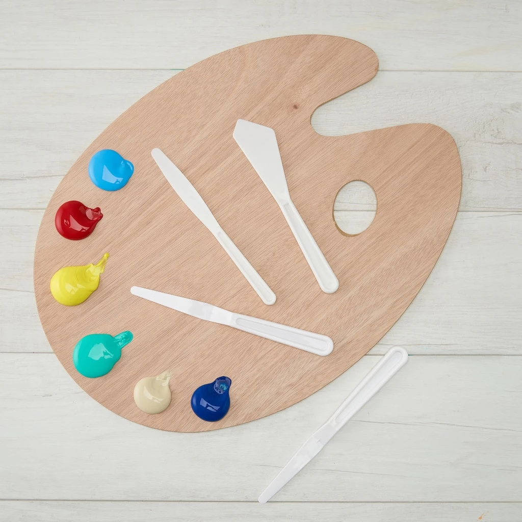 Hot Sale π Artist's Loft™ Oval Wooden Palette with Knives by Artists Loft π 4 Hot Sale π Artist's Loft™ Oval Wooden Palette with Knives by Artists Loft π - Image 2