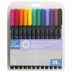 Best Sale 🤩 6 Packs: 24 ct. (144 total) Watercolor Dual-Tip Markers by Artist's Loft™ by Artists Loft ✔️ -Artists Loft Sales 10337291 1 1