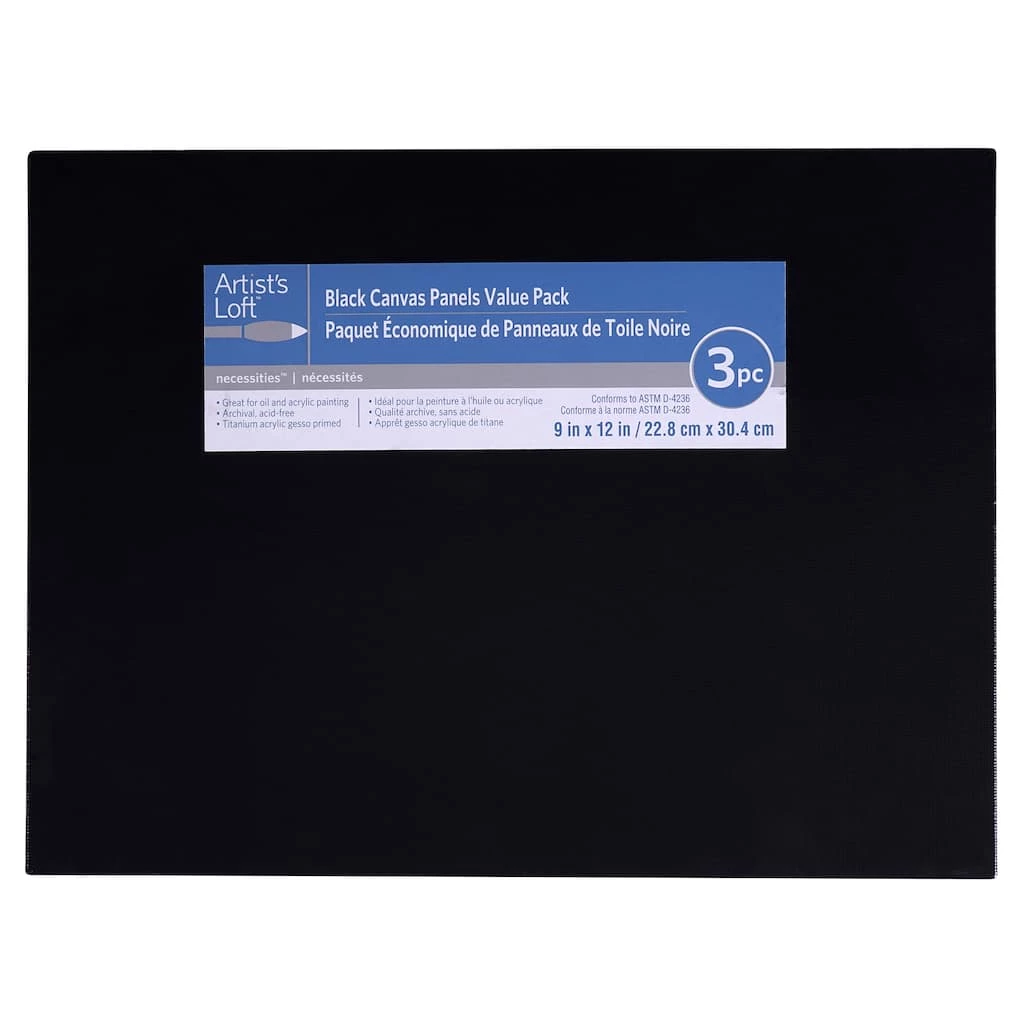 Hot Sale π 3 Pack Black Value Canvas Panel by Artist's Loft® Necessities™ by Artists Loft π€© 6 Hot Sale π 3 Pack Black Value Canvas Panel by Artist's Loft® Necessities™ by Artists Loft π€© - Image 4