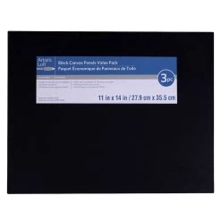 Budget π― 3 Pack Black Value Canvas Panel by Artist's Loft® Necessities™ by Artists Loft π