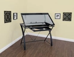 Cheapest 🤩 Contemporary Glass Top Drafting Table by Artist's Loft™ by Artists Loft 😍 -Artists Loft Sales 1046990 N2