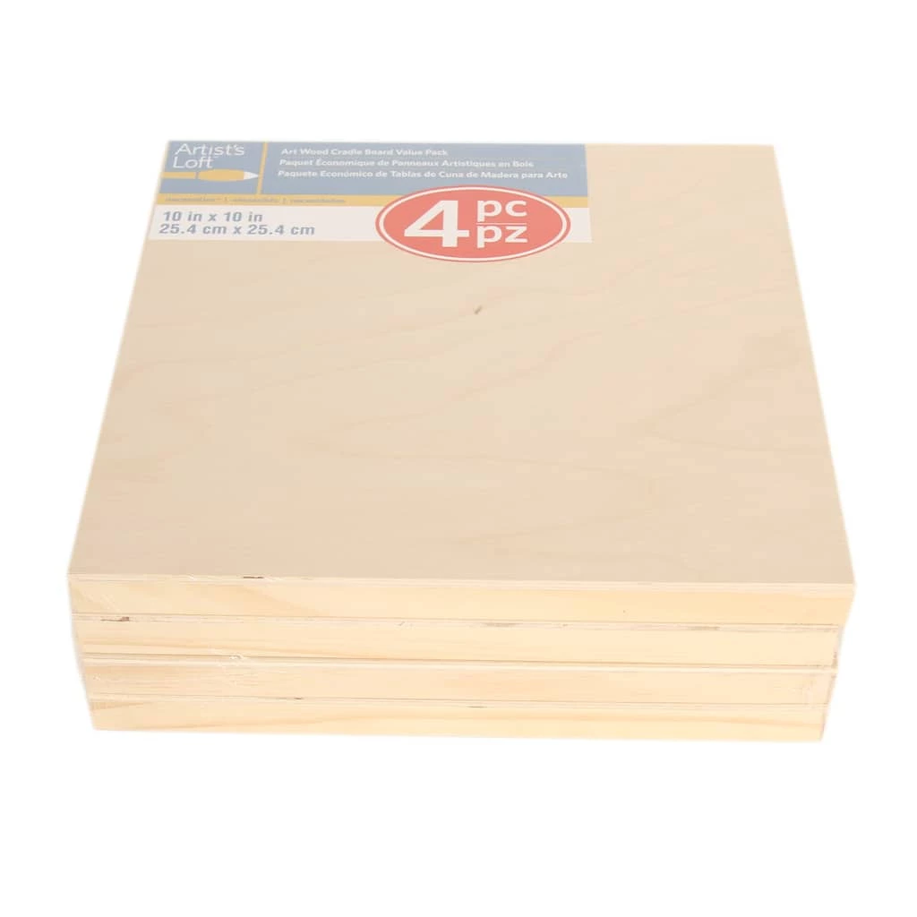 Best Sale β 6 Packs: 4 ct. (24 total) 10" x 10" Cradled Wood Painting Panels by Artist's Loft™ by Artists Loft π 7 Best Sale β 6 Packs: 4 ct. (24 total) 10" x 10" Cradled Wood Painting Panels by Artist's Loft™ by Artists Loft π - Image 5
