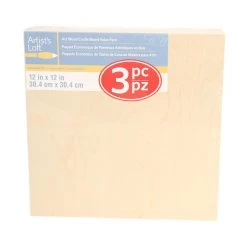 Cheap 🛒 6 Packs: 3 ct. (18 total) 12" x 12" Cradled Wood Painting Panels by Artist's Loft™ by Artists Loft 💯 -Artists Loft Sales 10474547 5