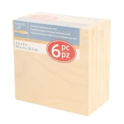 Wholesale 🎁 6 Packs: 6 ct. (36 total) 8" x 8" Cradled Wood Painting Panels by Artist's Loft™ by Artists Loft 👍 -Artists Loft Sales 10474771 1