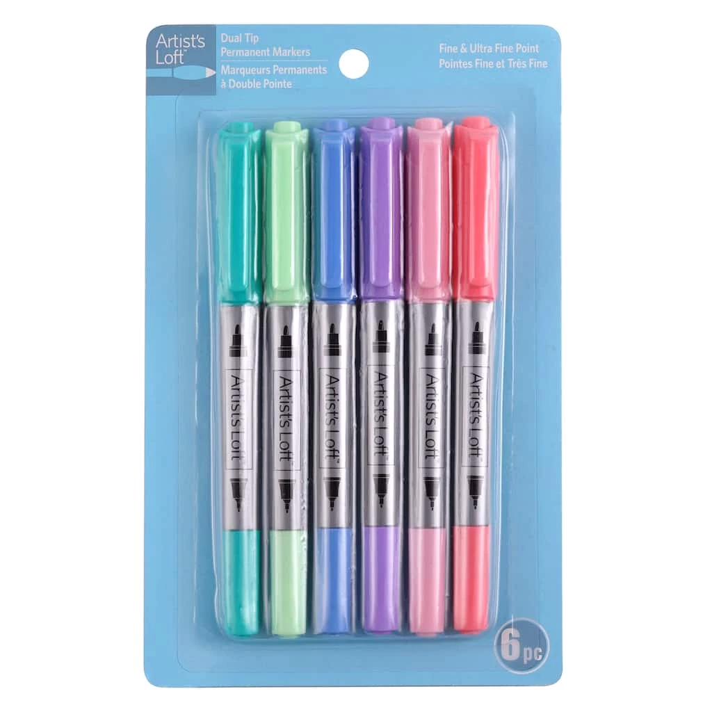 Discount π 12 Packs: 6 ct. (72 total) Dual Tip Permanent Fashion Markers by Artist's Loft™ by Artists Loft β¨ 6 Discount π 12 Packs: 6 ct. (72 total) Dual Tip Permanent Fashion Markers by Artist's Loft™ by Artists Loft β¨ - Image 4