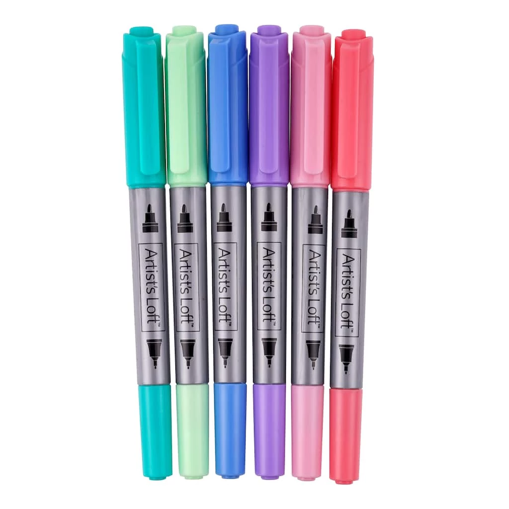 Discount π 12 Packs: 6 ct. (72 total) Dual Tip Permanent Fashion Markers by Artist's Loft™ by Artists Loft β¨ 3 Discount π 12 Packs: 6 ct. (72 total) Dual Tip Permanent Fashion Markers by Artist's Loft™ by Artists Loft β¨