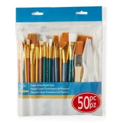 Cheapest 🤩 12 Packs: 50 ct. (600 total) Super Value Brush Set by Artist's Loft™ Necessities™ by Artists Loft 🔥 -Artists Loft Sales 10504534 1