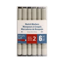 Deals 😍 6 Packs: 6 ct. (36 total) Gray Sketch Markers by Artist's Loft™ by Artists Loft ✨ -Artists Loft Sales 10516312 1
