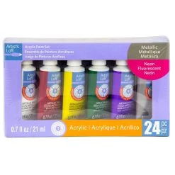 Cheap π Metallic & Neon Acrylic Paint Set By Artist's Loft™ by Artists Loft π