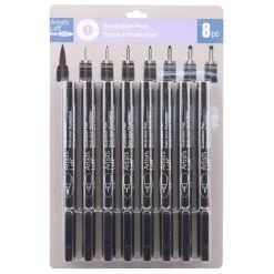 Promo ⭐ Multi Tip Black Illustration Pen Set By Artist's Loft™ by Artists Loft 😍 -Artists Loft Sales 10539870