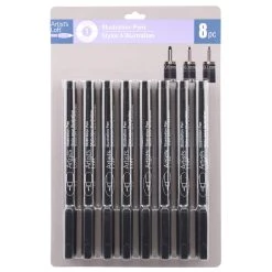 Budget 😀 Black Illustration Pens By Artist's Loft™ by Artists Loft 🧨 -Artists Loft Sales 10539871