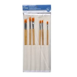 Discount 👏 12 Pack: Long Handle Gold Synthetic Paintbrush Set by Artist's Loft® Necessities™ by Artists Loft 😉 -Artists Loft Sales 10552919 1