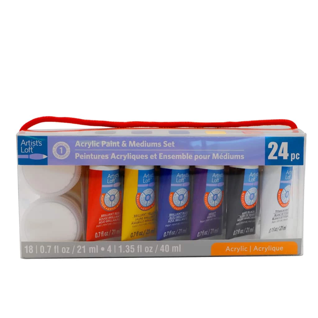 Hot Sale π 12 Pack: 24 Piece Acrylic Paint & Mediums Set By Artist's Loft™ by Artists Loft π 6 Hot Sale π 12 Pack: 24 Piece Acrylic Paint & Mediums Set By Artist's Loft™ by Artists Loft π - Image 4