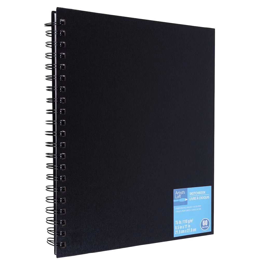 Coupon β 12 Pack: Black Wirebound Sketchbook by Artist's Loft™, 8.5" x 11" by Artists Loft π 3 Coupon β 12 Pack: Black Wirebound Sketchbook by Artist's Loft™, 8.5" x 11" by Artists Loft π