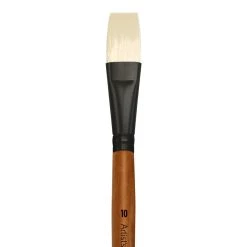 New ✨ Level 1 Oil Short Handle Flat Brush by Artist's Loft™ by Artists Loft 🎉
