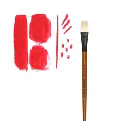New ✨ Level 1 Oil Short Handle Flat Brush by Artist's Loft™ by Artists Loft 🎉 -Artists Loft Sales 10598712 3