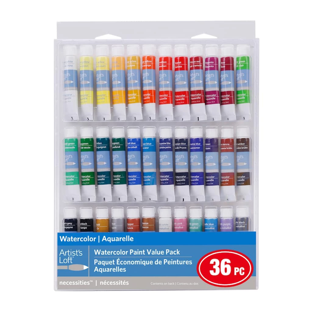 Best Pirce π 12 Packs: 36 ct. (432 total) Necessities™ Watercolor Paint Value Pack by Artist's Loft™ by Artists Loft π 3 Best Pirce π 12 Packs: 36 ct. (432 total) Necessities™ Watercolor Paint Value Pack by Artist's Loft™ by Artists Loft π