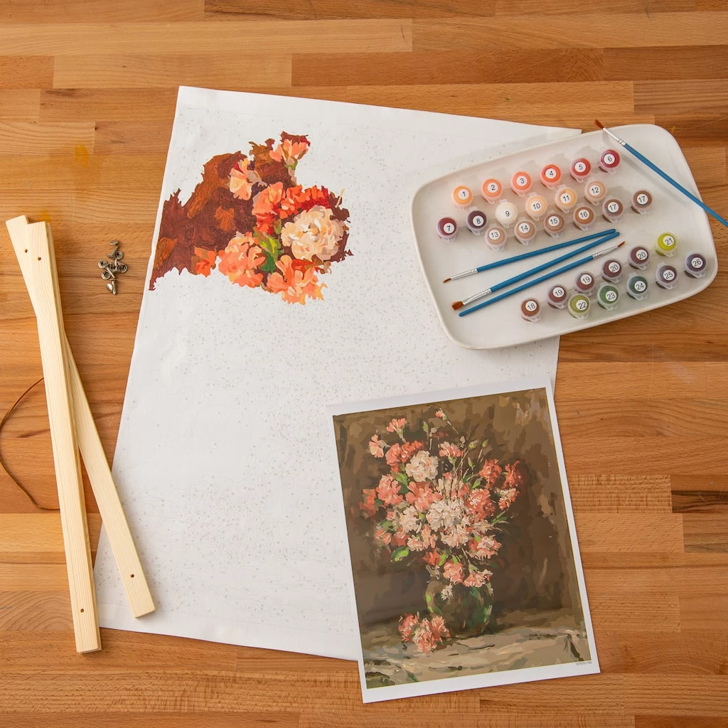 Wholesale π₯ Pink Flowers Paint-by-Number Kit by Artist's Loft™ Necessities™ by Artists Loft π 4 Wholesale π₯ Pink Flowers Paint-by-Number Kit by Artist's Loft™ Necessities™ by Artists Loft π - Image 2