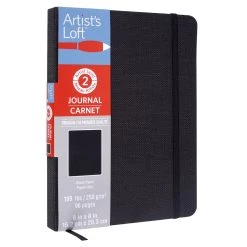 Best Pirce 🎉 Black Page Premium Hardcover Journal, 6" x 8" by Artist's Loft™ by Artists Loft 😍