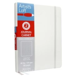 New ❤️ Soft White Dot Hardcover Journal by Artist's Loft® by Artists Loft ✨