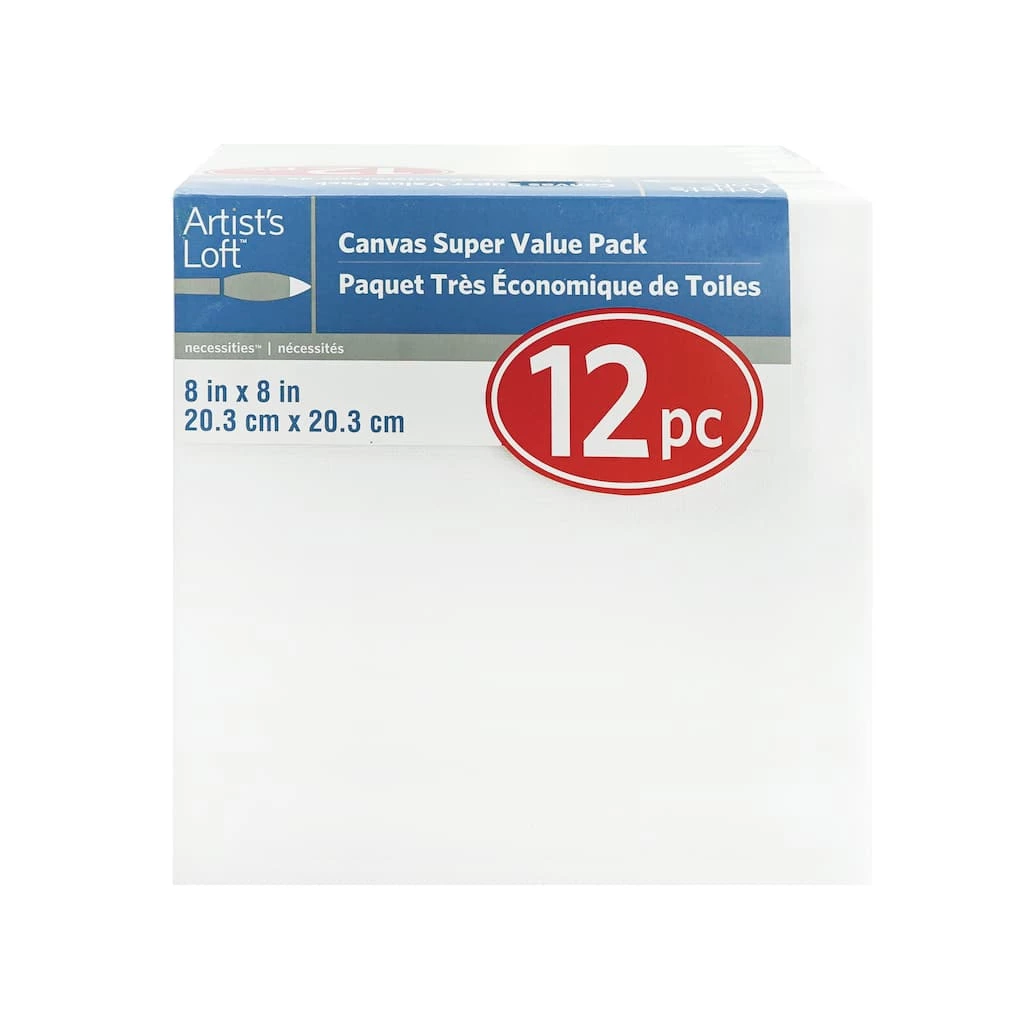Outlet π 8 Packs: 12 ct. (96 total) 8" x 8" Super Value Canvas by Artist's Loft™ Necessities™ by Artists Loft π― 3 Outlet π 8 Packs: 12 ct. (96 total) 8" x 8" Super Value Canvas by Artist's Loft™ Necessities™ by Artists Loft π―