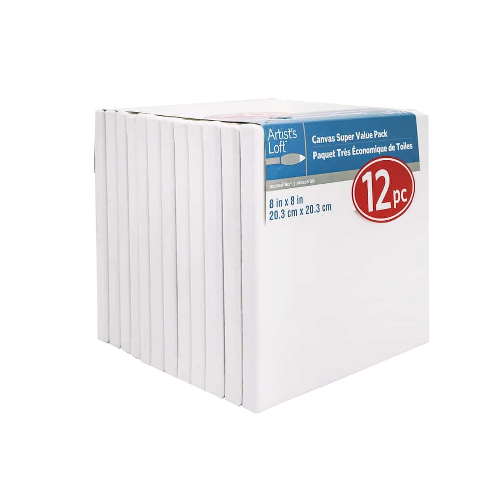 Outlet π 8 Packs: 12 ct. (96 total) 8" x 8" Super Value Canvas by Artist's Loft™ Necessities™ by Artists Loft π― 4 Outlet π 8 Packs: 12 ct. (96 total) 8" x 8" Super Value Canvas by Artist's Loft™ Necessities™ by Artists Loft π― - Image 2