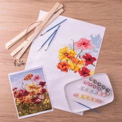 Buy 😀 12 Pack: Poppies Paint-by-Number Kit by Artist's Loft™ Necessities™ by Artists Loft ❤️ -Artists Loft Sales 10654638 20 1