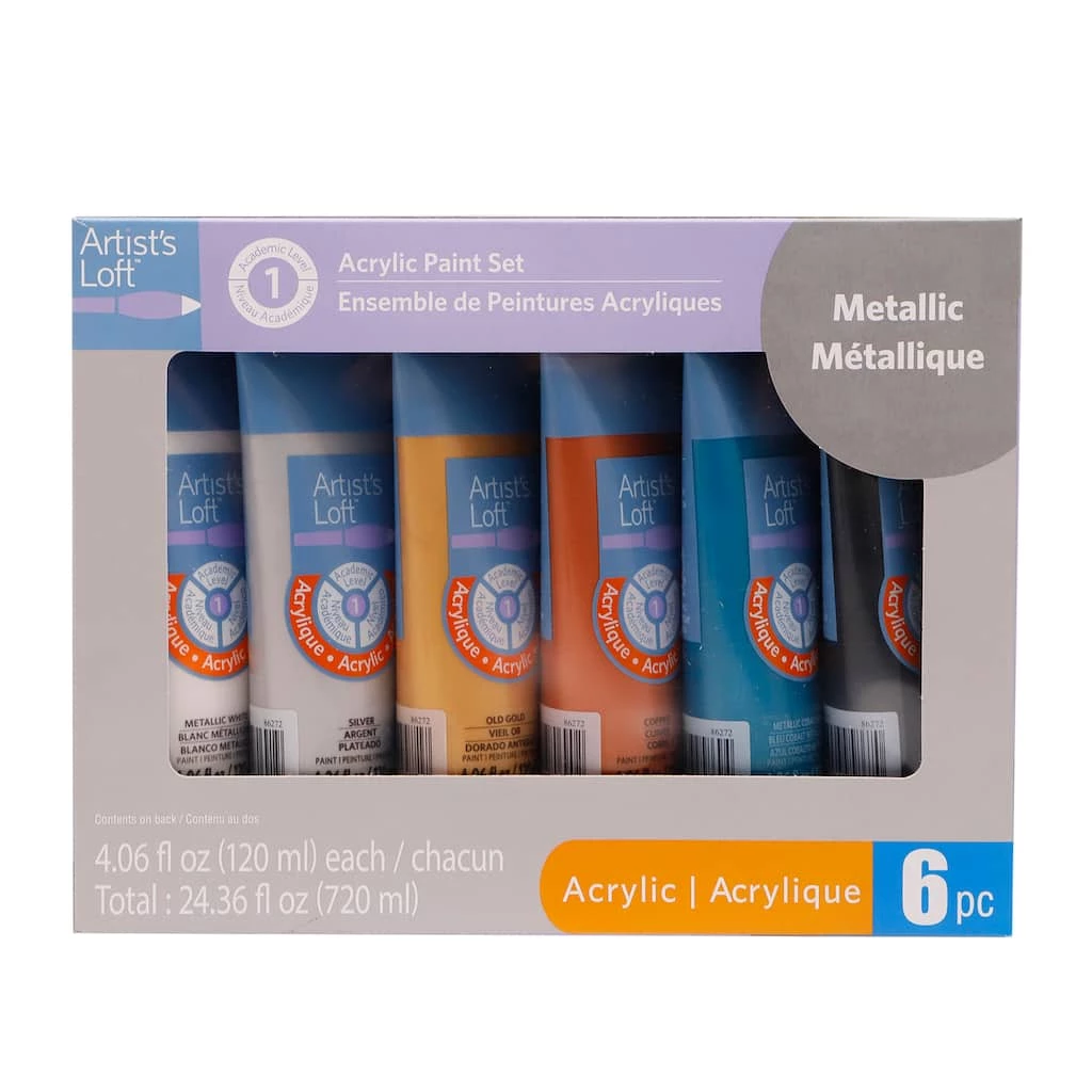 Best Sale π₯° 12 Packs: 6 ct. (72 total) Metallic Acrylic Paint Set by Artist's Loft™ by Artists Loft π― 6 Best Sale π₯° 12 Packs: 6 ct. (72 total) Metallic Acrylic Paint Set by Artist's Loft™ by Artists Loft π― - Image 4