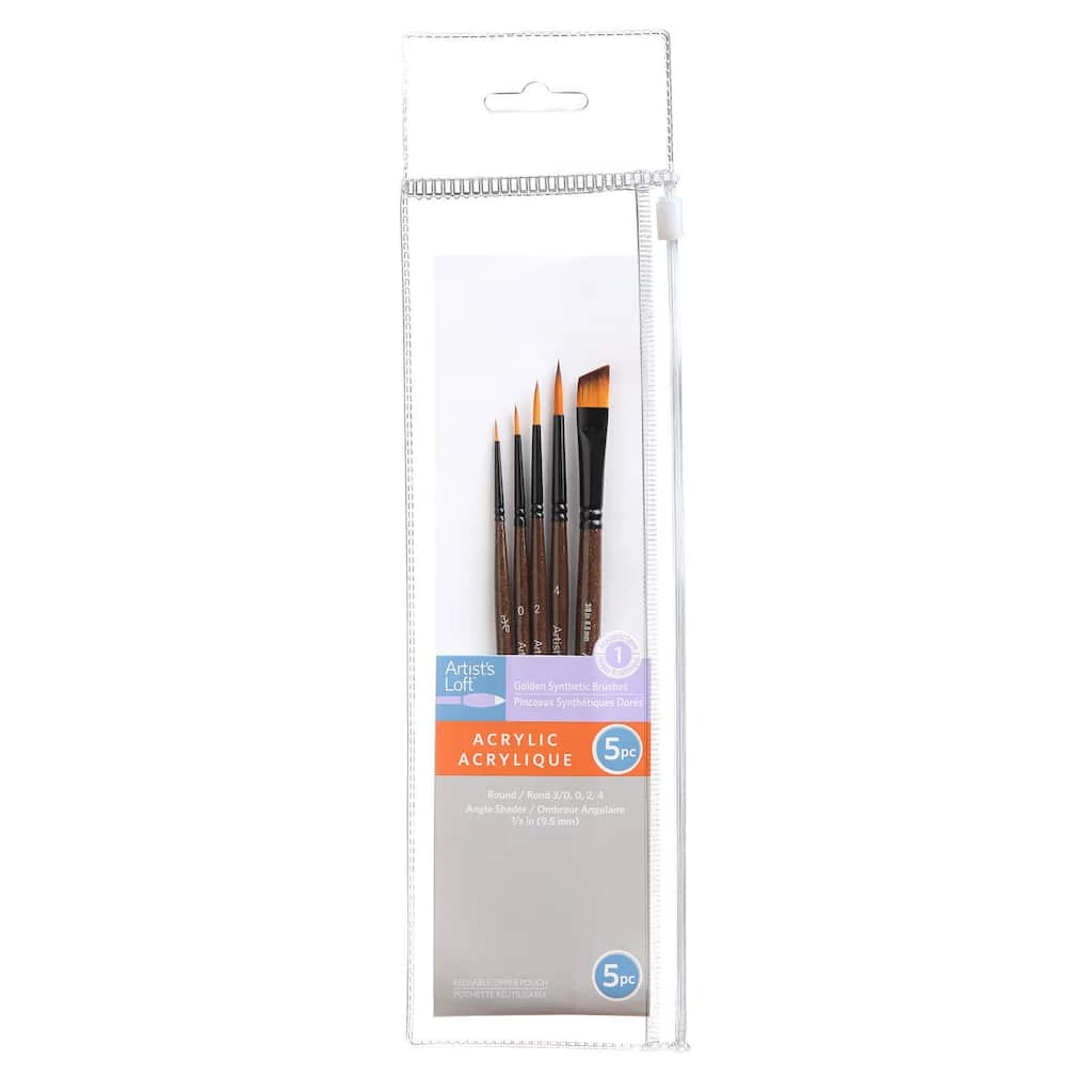 Best Pirce π 12 Pack: Golden Synthetic Acrylic Brush Set by Artist's Loft™ by Artists Loft β¨ 5 Best Pirce π 12 Pack: Golden Synthetic Acrylic Brush Set by Artist's Loft™ by Artists Loft β¨ - Image 3