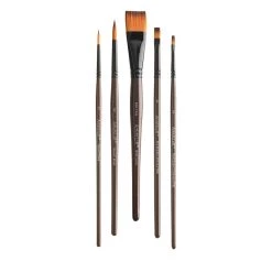 New 😉 Golden Synthetic Acrylic 5 Piece Brush Set by Artist's Loft™ by Artists Loft 😀