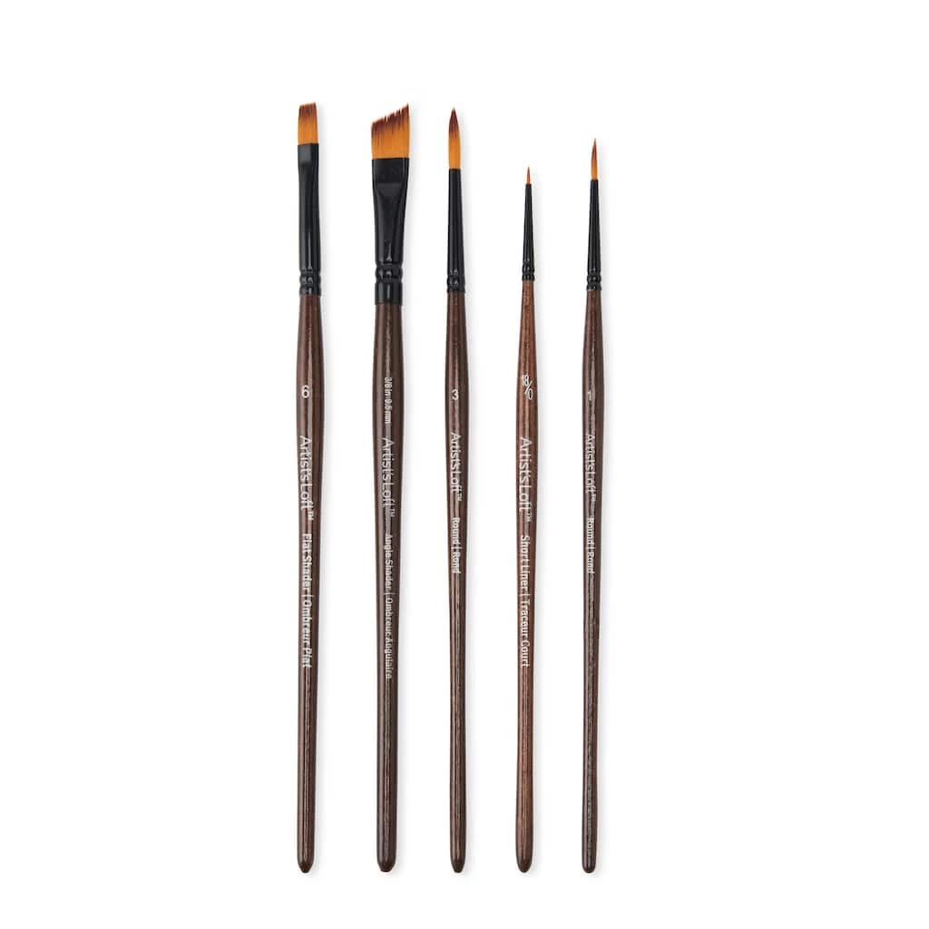 Cheapest 🤩 Golden Synthetic Acrylic 5 Piece Brush Set by Artist's Loft™ by Artists Loft ❤️ 3 Cheapest 🤩 Golden Synthetic Acrylic 5 Piece Brush Set by Artist's Loft™ by Artists Loft ❤️