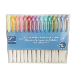Best Sale 👍 6 Packs: 15 ct. (90 total) Dual Tip Mild Color Highlighter Markers by Artist's Loft™ by Artists Loft ✔️