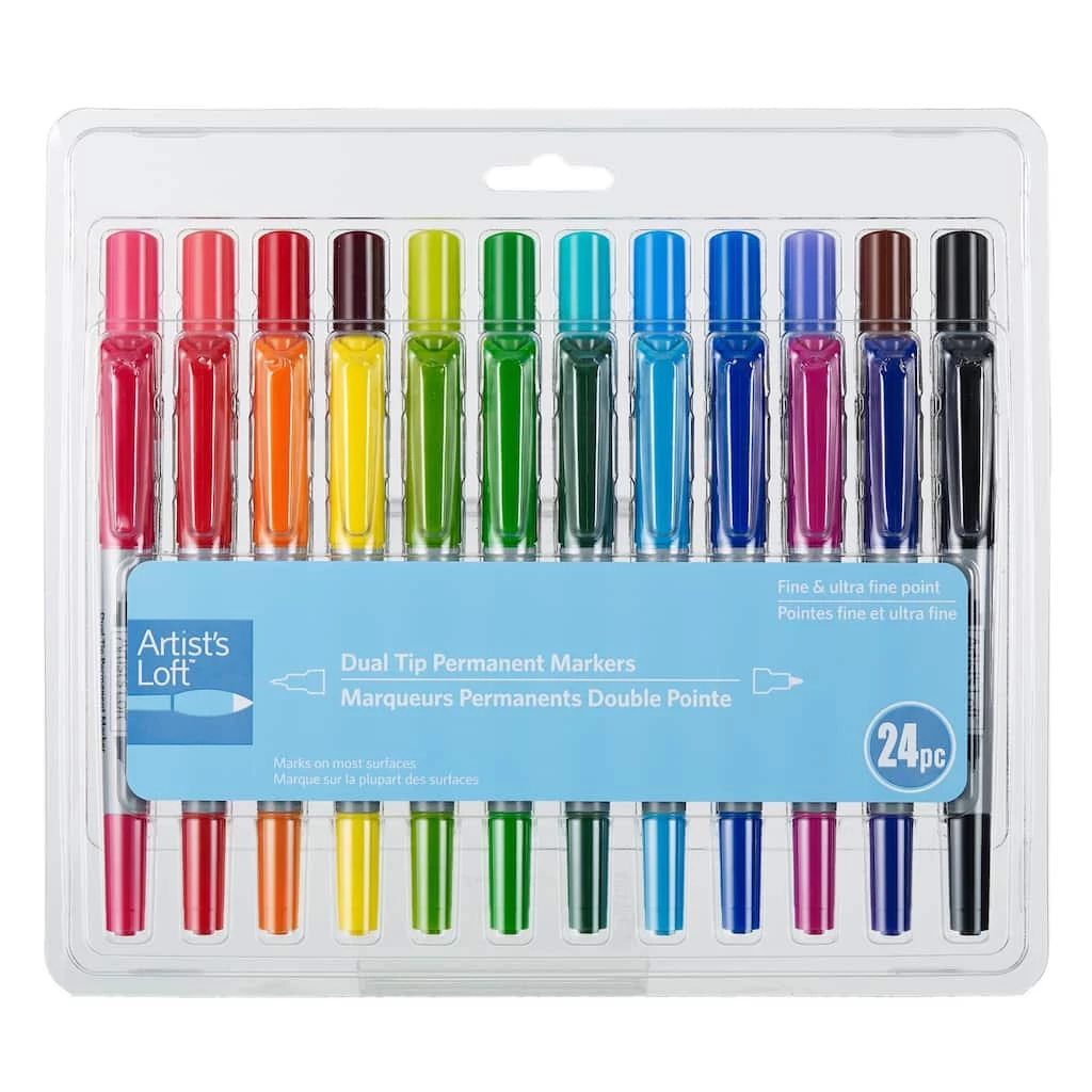 Best Sale π 6 Pack: 24 ct. (144 total) Dual Tip Permanent Markers by Artist's Loft™ by Artists Loft π― 3 Best Sale π 6 Pack: 24 ct. (144 total) Dual Tip Permanent Markers by Artist's Loft™ by Artists Loft π―