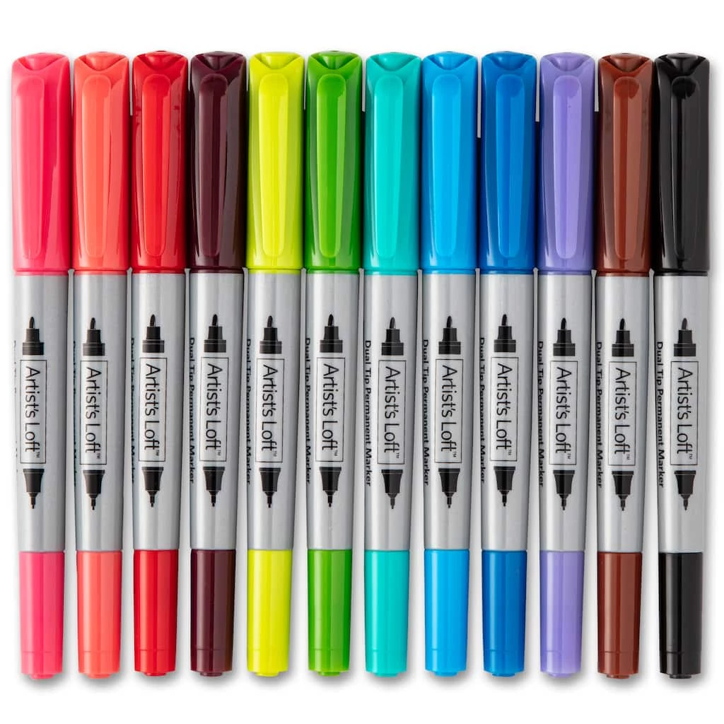 Best Sale π 6 Pack: 24 ct. (144 total) Dual Tip Permanent Markers by Artist's Loft™ by Artists Loft π― 9 Best Sale π 6 Pack: 24 ct. (144 total) Dual Tip Permanent Markers by Artist's Loft™ by Artists Loft π― - Image 7