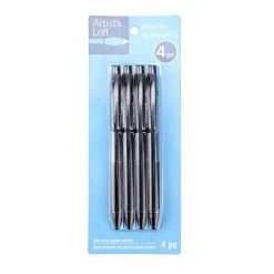 Deals 🥰 12 Packs: 4 ct. (48 total) 0.7mm Black Retractable Gel Pens by Artist's Loft™ by Artists Loft 🎉 -Artists Loft Sales 10670339 1 1