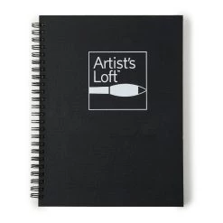 Best Sale π₯° Black Hard Cover Drawing Pad by Artist's Loft™, 5.5" x 8.5" by Artists Loft β¨