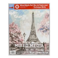 New 💯 Mixed Media Medium Weight Paper Pad by Artist's Loft™, 11" x 14" by Artists Loft 🛒