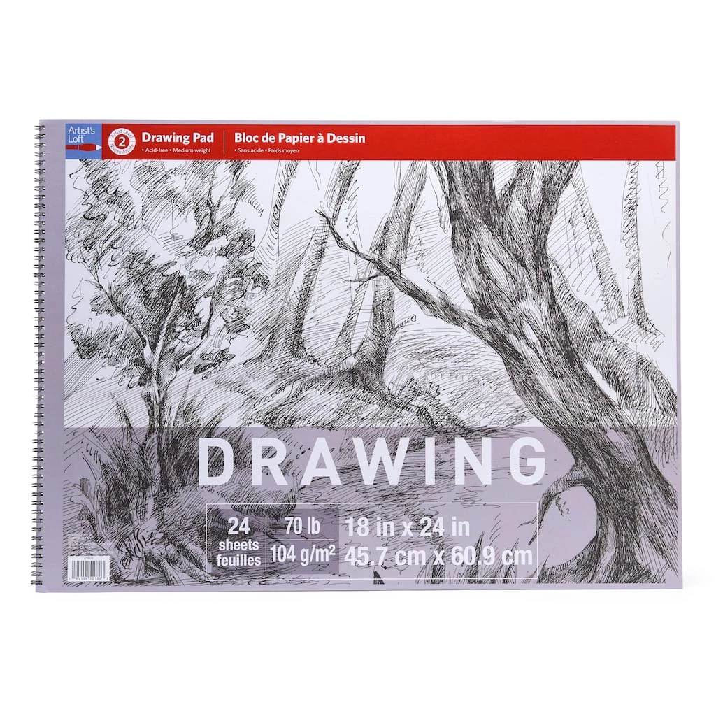 Outlet β¨ Drawing Paper Pad by Artist's Loft™, 18" x 24" by Artists Loft 𧨠3 Outlet β¨ Drawing Paper Pad by Artist's Loft™, 18" x 24" by Artists Loft π§¨